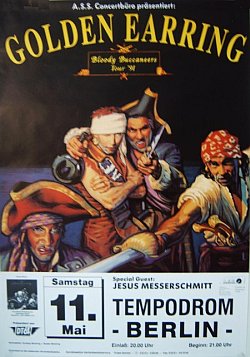Golden Earring show poster May 11 1991 Berlin (Germany) - Tempodrom